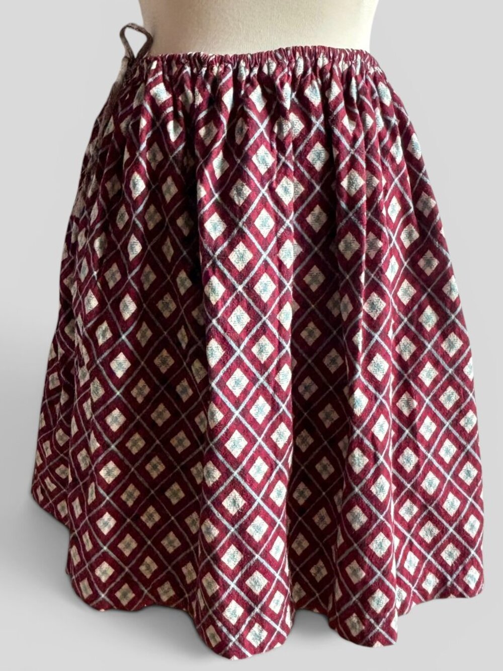 Vintage Hungarian Kalotaszegi Transylvanian Colorful Flannel Folk Petticoat
